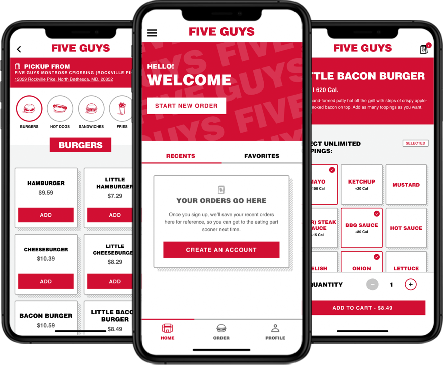 Five Guys Mobile App